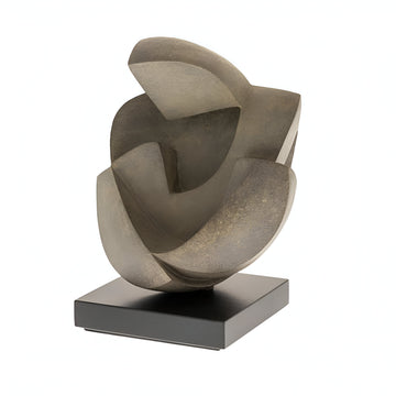 Abstract sculpture on a white background
