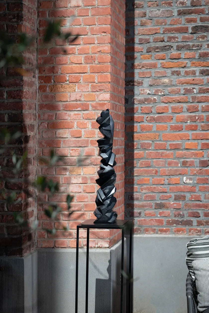 Gardeco Storm Sculpture by Cornelius Vandeputte shown under natural daylight – Buy Gardeco Belgium bronze sculptures at Spacio India