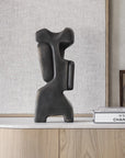 Close-up of Gardeco Sol abstract sculpture with luxury coffee table books, perfect for artistic home styling in India, exclusively at Spacio.
