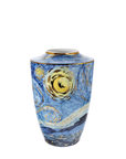 Starry Night Porcelain Vase Limited Edition by Vincent van Gogh against a White back ground available at Spacio India from the heirloom collection of Luxury Home Decor Accessories