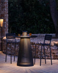Halo High Dining Glow Table Solar Light Furniture by Les Jardins | Spacio