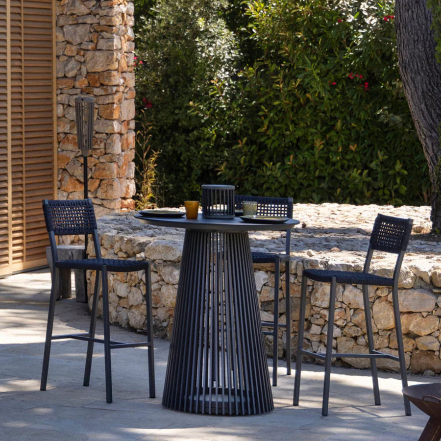 Halo High Dining Glow Table Solar Light Furniture by Les Jardins | Spacio