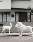 Haoshi Lion Sculpture Lighting Spacio India