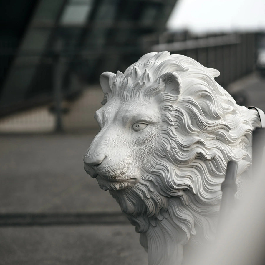 Haoshi Lion Sculpture Lighting Spacio India