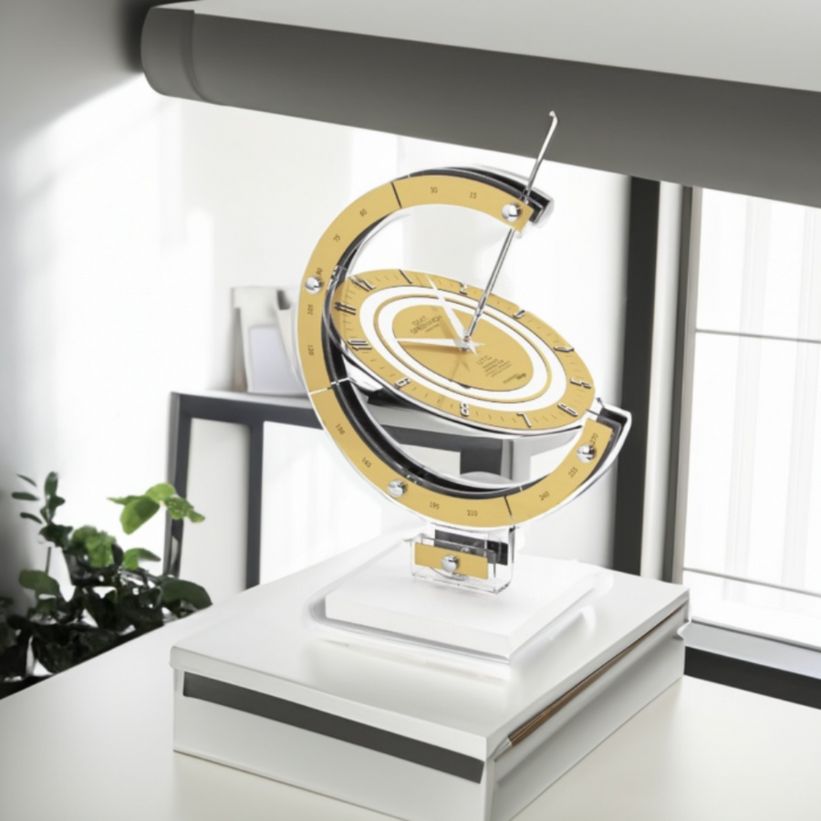 Greenwich Armillary Gold Table Clock by Incantesimo | Spacio