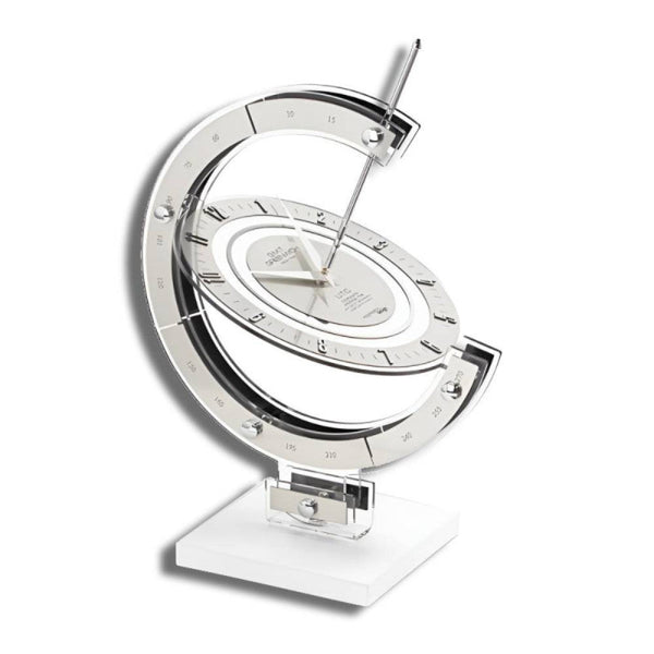 Incantesimo Greenwich Table Clock Silver Table Lamp Spacio India