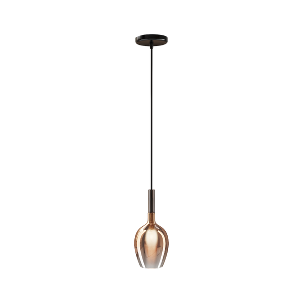 Suspended Italamp Rose Maxi Pendant Lamp with copper finish, shown in full length, available at Spacio India for modern interiors.