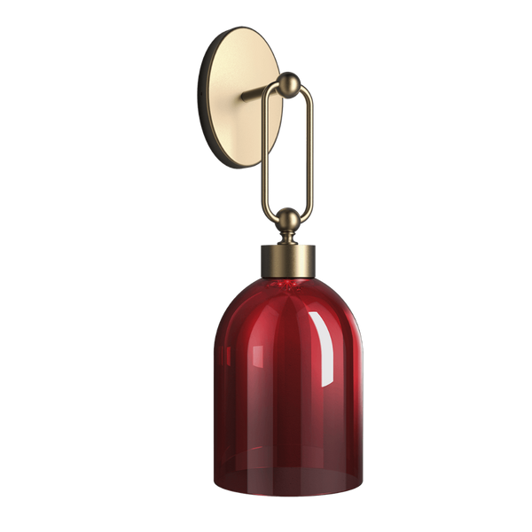 Contemporary red wall lamp from Italamp Valentina Collection, luxury lighting solution at Spacio India