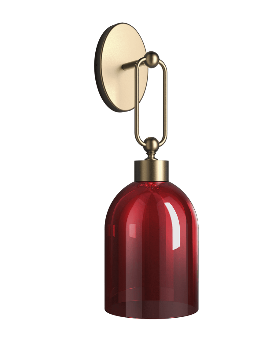 Contemporary red wall lamp from Italamp Valentina Collection, luxury lighting solution at Spacio India