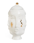 Jonathan Adler Muse Frida glided porcelain vase from a different look on a white back ground available at Spacio India for Luxury Home Decor Accessories collection.