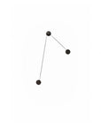 Black modular wall light on a white background from KDLN available at Spacio retail stores in Mumbai & Kolkata. 