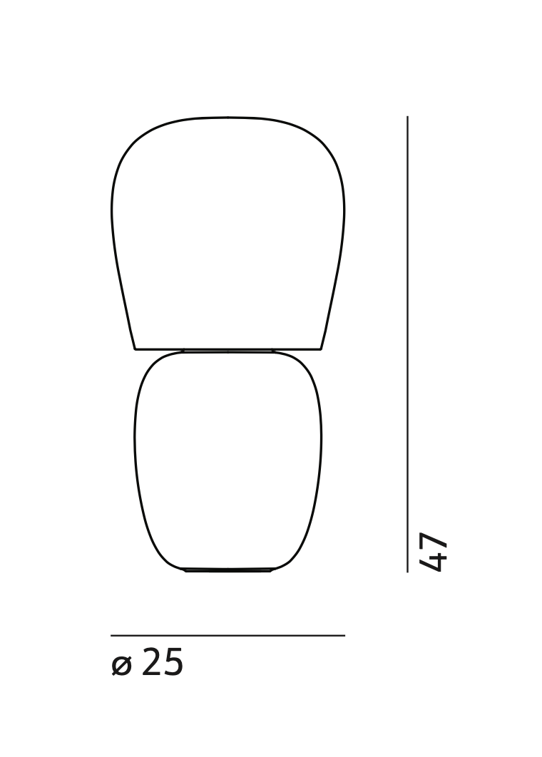 A KDLN Hive Table Lamp drawing incorporating elements of Art Déco design.