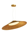 Gold pendant light on a white background from KDLN available at Spacio retail stores in Mumbai & Kolkata. 