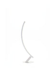 White curved lamp on a white background