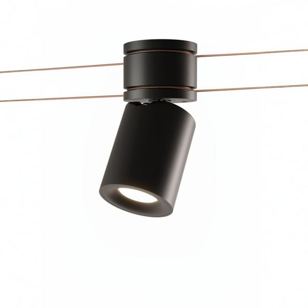 Modern black ceiling light fixture on a white background from Kdln available at Spacio in India 