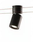 Modern black ceiling light fixture on a white background from Kdln available at Spacio in India 