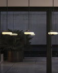 KDLN Tratto Suspension Light Spacio India in black finish in a modern interior