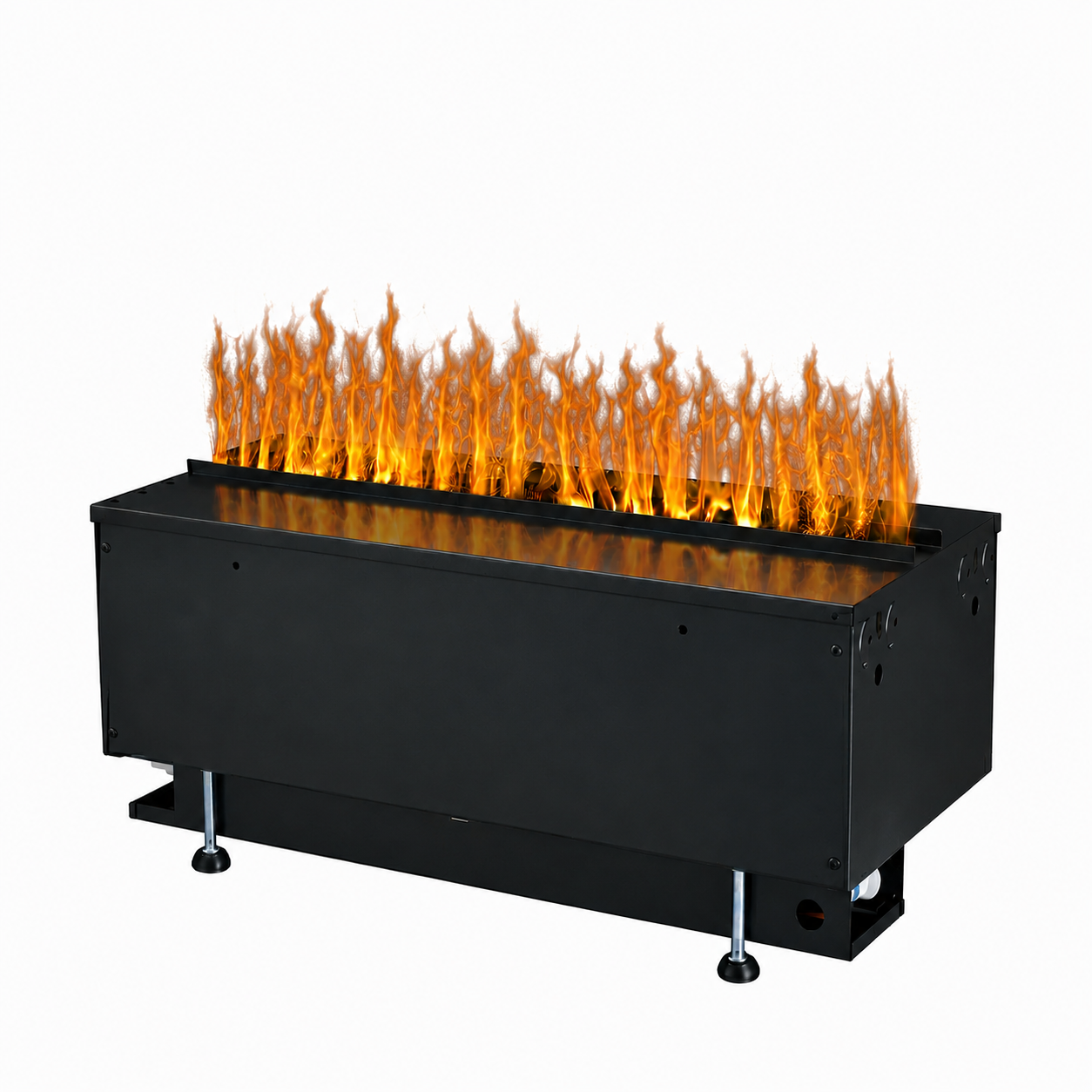 500 LED Metal Bed Water Vapour Artificial Fireplace | Spacio