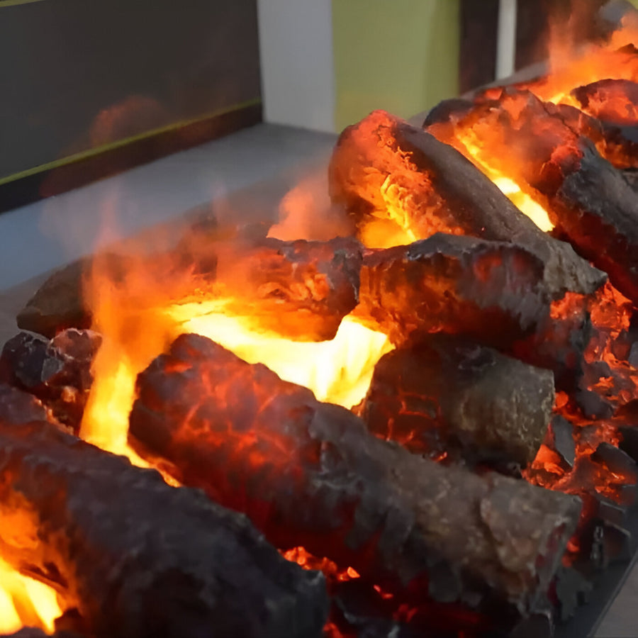 500 LED with Decorative Logs