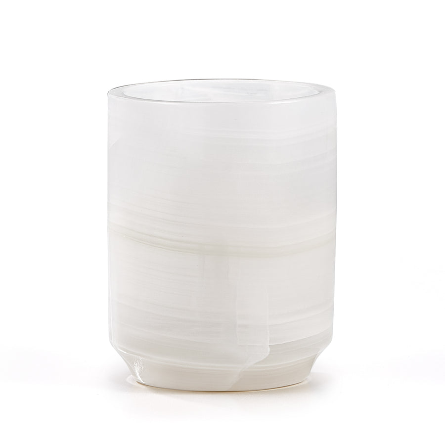 Hielo Onyx Brush Holder from Labrazel on a white background at Spacio retail store in Mumbai