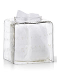 Labrazel contessa clear tissue cover with gold and silver accents on white background at Spacio retail store in Mumbai
