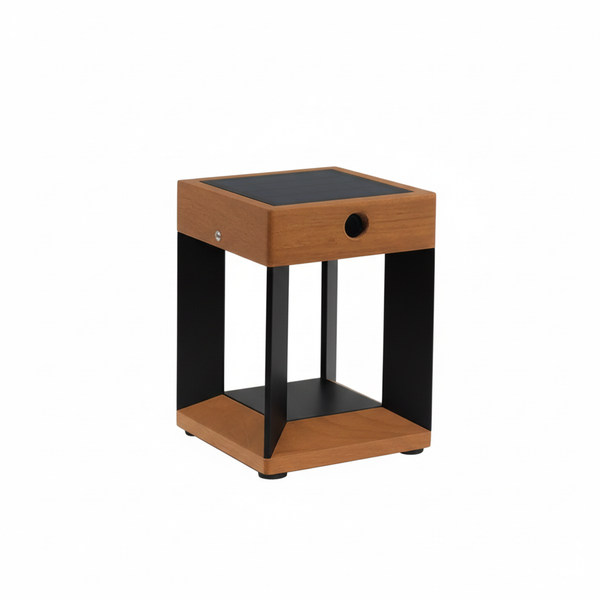 Blade Teak Black Solar Light