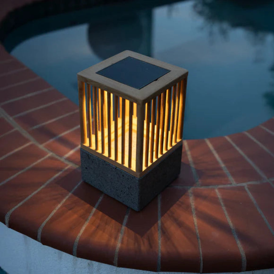 Ojai Table Solar Table Lamp by Les Jardins | Spacio