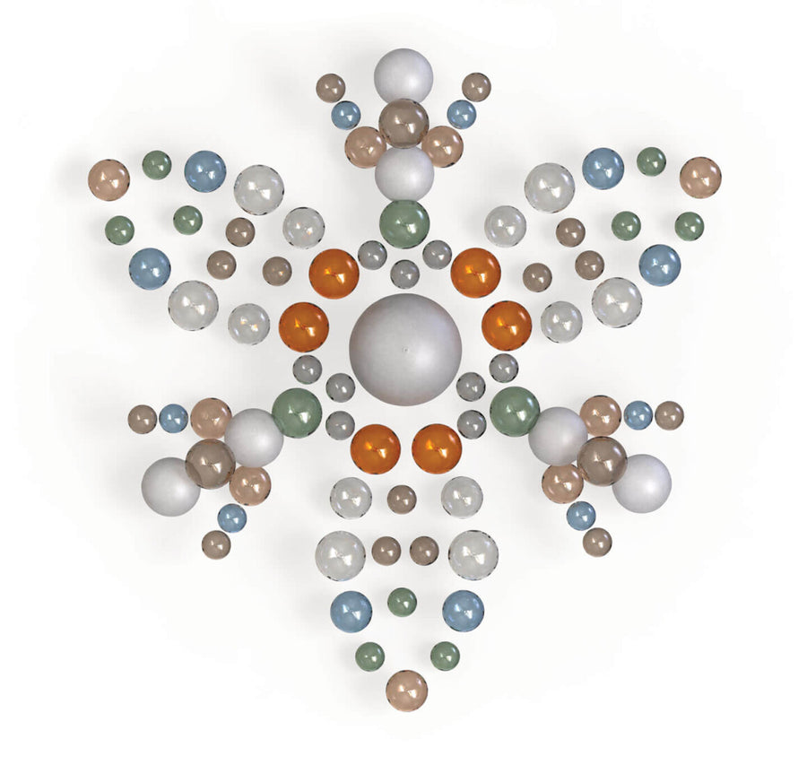 Lila glass element from Italamp's Kaleido collection available at Spacio retail stores in Mumbai & Kolkata. 