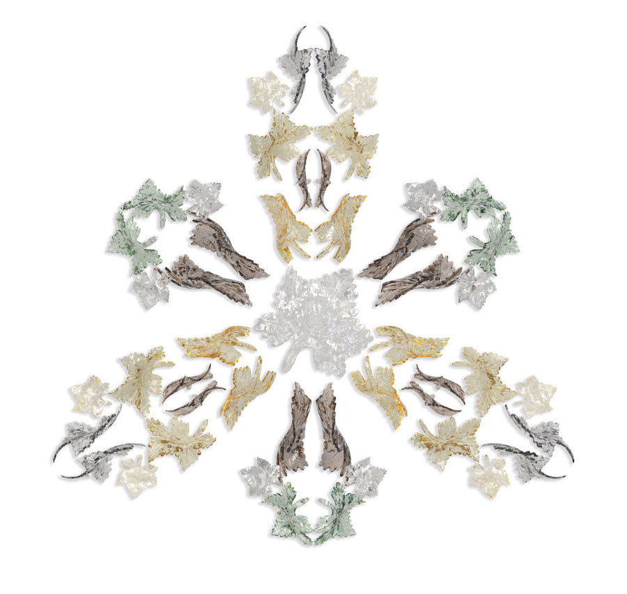 Lisia glass element from Italamp's Kaleido collection available at Spacio retail stores in Mumbai & Kolkata. 