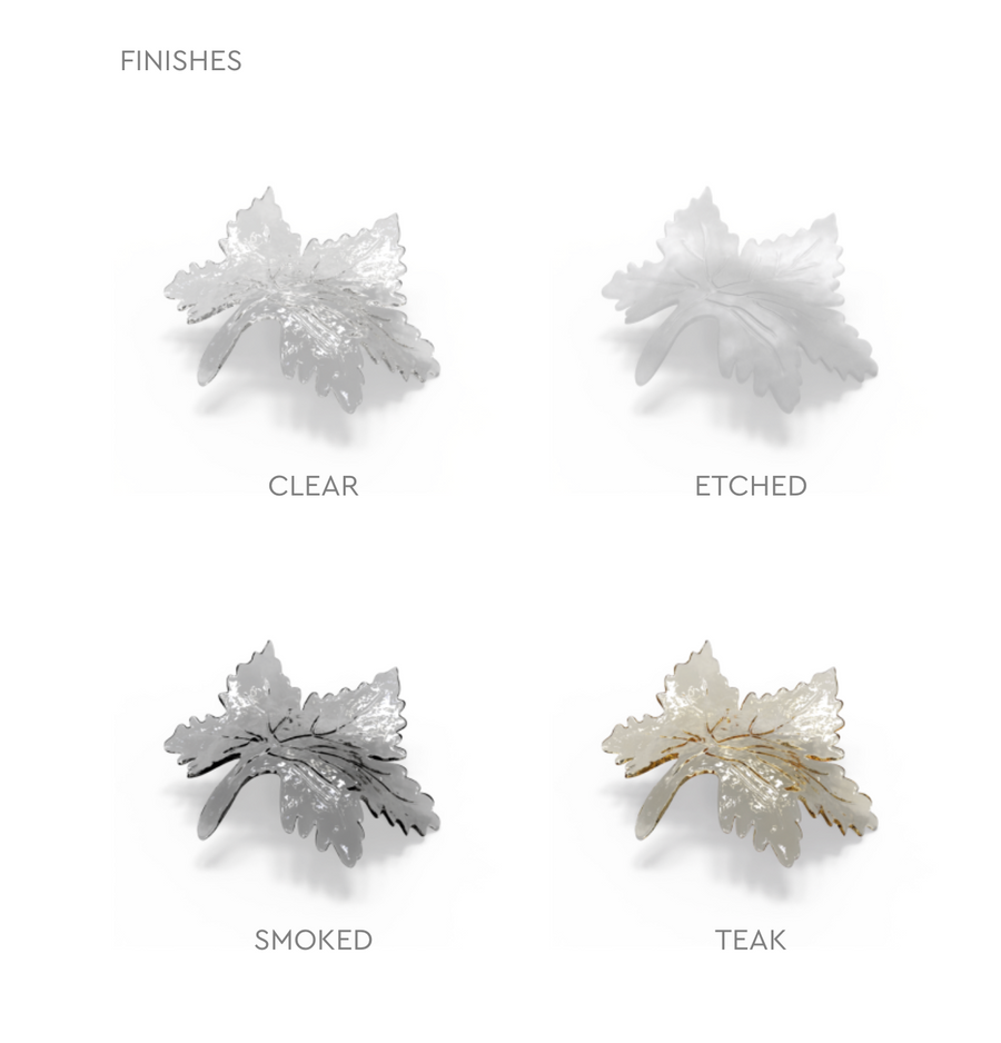 Glass finishes of Lisia Kaleido element