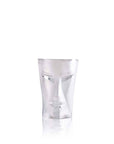 Maleras Crystal Kubik Tumbler Clear from Masque collection on a white back ground for modern interiors available at Spacio India from the Drink ware of Bar Accessories Collection.