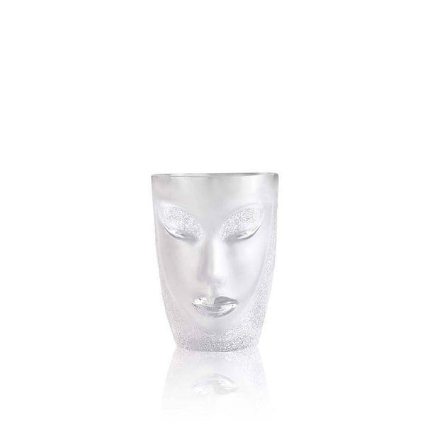 Maleras Crystal Electra Tumbler Clear from Masque collection on a white back ground for modern interiors available at Spacio India from the Drink ware of Bar Accessories Collection.