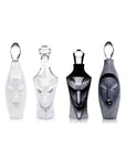 Maleras Crystal Electra Black Decanter with other decanters from Masque collection on a white back ground for modern interiors available at Spacio India Bar Accessories Collection.