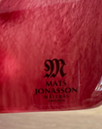 Signature of Mats Jonasson on Maleras Crystal Sculpture Batzeba Red Masq Sculpture for modern interiors available at Spacio India from Sculpture and Art Objects Collection of Crystal Sculptures.