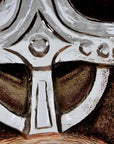 Close-up of Viking crystal sculpture from Maleras. 