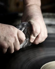 Maleras craftsmen in Sweden working upon a Maleras crystal sculpture in their factory