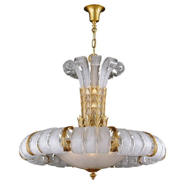 Decorative classic chandelier in bronze with on a white background by Mariner, available at Spacio's Mumbai &?Kolkata retail stores in India.
