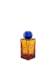 The IO Love Amber Blue Vase by Mario Cioni on a white background
