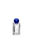 The IO Love Clear Blue Vase by Mario Cioni on a white background