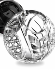 Close look of Mario Cioni Crystal Brucomela Back Vases set of 4 elements by Tondo Doni on a white back ground available at Spacio India for luxury home decor accessories collection of decorative Vases.