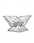 Different look of Mario Cioni Crystal Pyramidion Centerpiece Bowl by Tondo Doni on a white back ground available at Spacio India for luxury home decor accessories collection of Bowls.