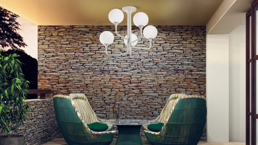 Masiero Tee Outdoor Ceiling Lamp Spacio India