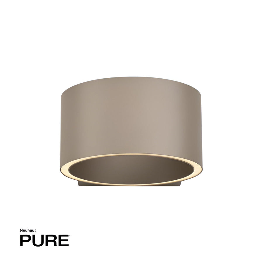 Decorative lamp with 'Neuhaus PURE' branding on a white background