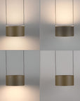 Modern pendant light fixture on a neutral background