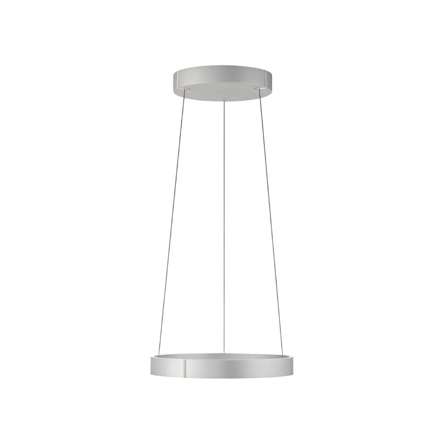 Modern pendant kinetic light with a silver finish on a white background from Neuhaus Pure available at Spacio retail store in Mumbai & Kolkata. 