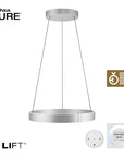 Neuhaus Pure pendant light with e-LIFT technology on a white background