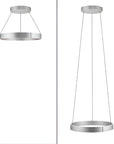 Two modern kinetic chandelier on a white background