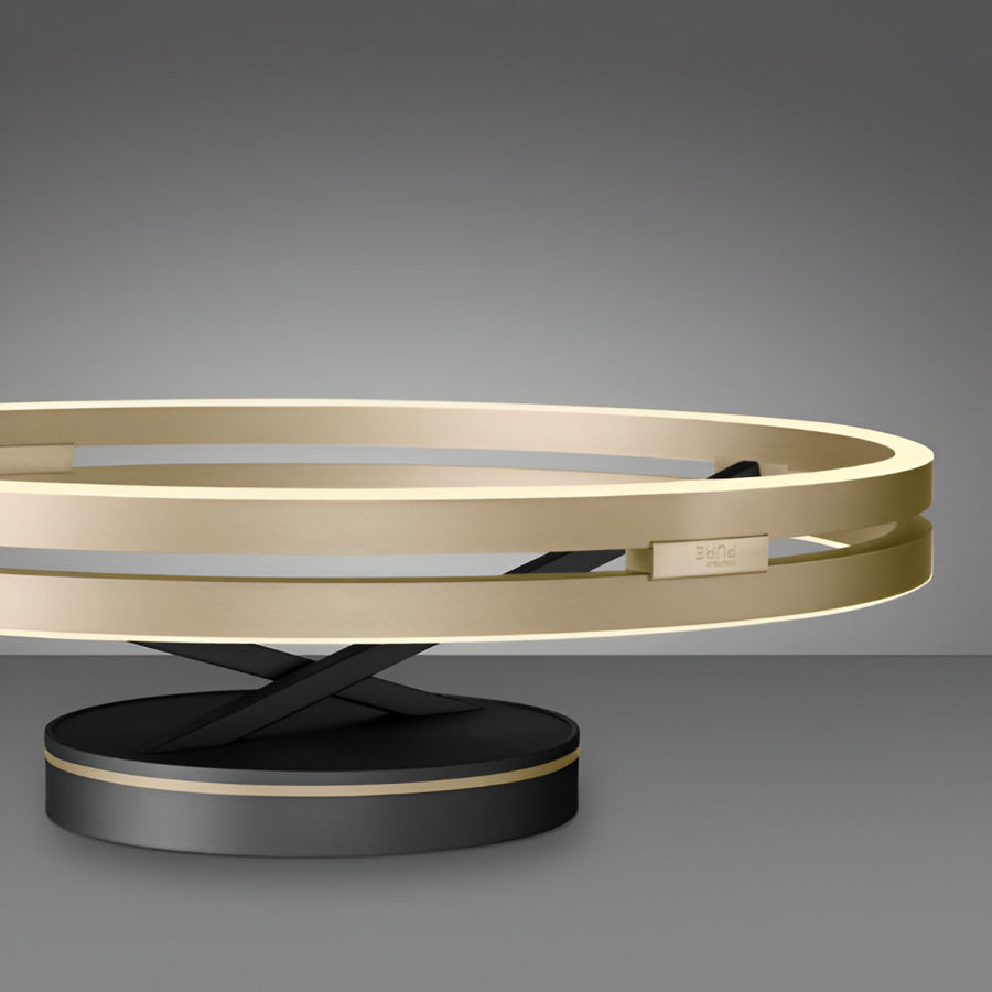 Loop Mystic Black/Ivory-Gold Chandelier by Neuhaus Pure | Spacio