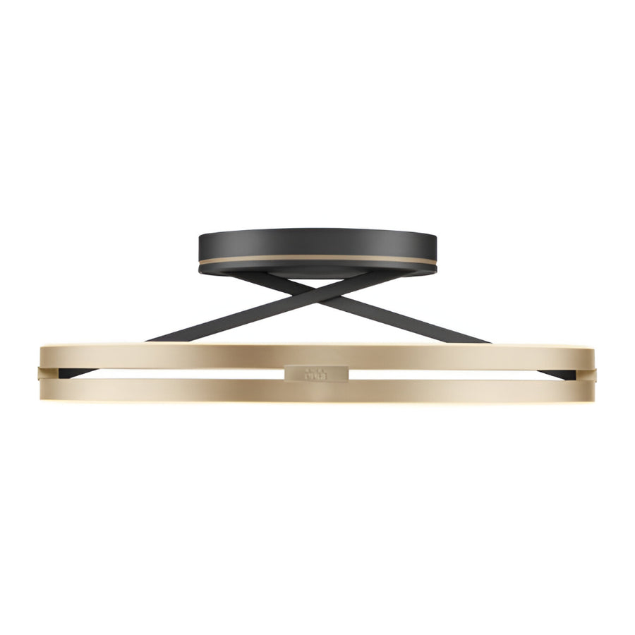 Loop Mystic Black/Ivory-Gold Chandelier by Neuhaus Pure | Spacio