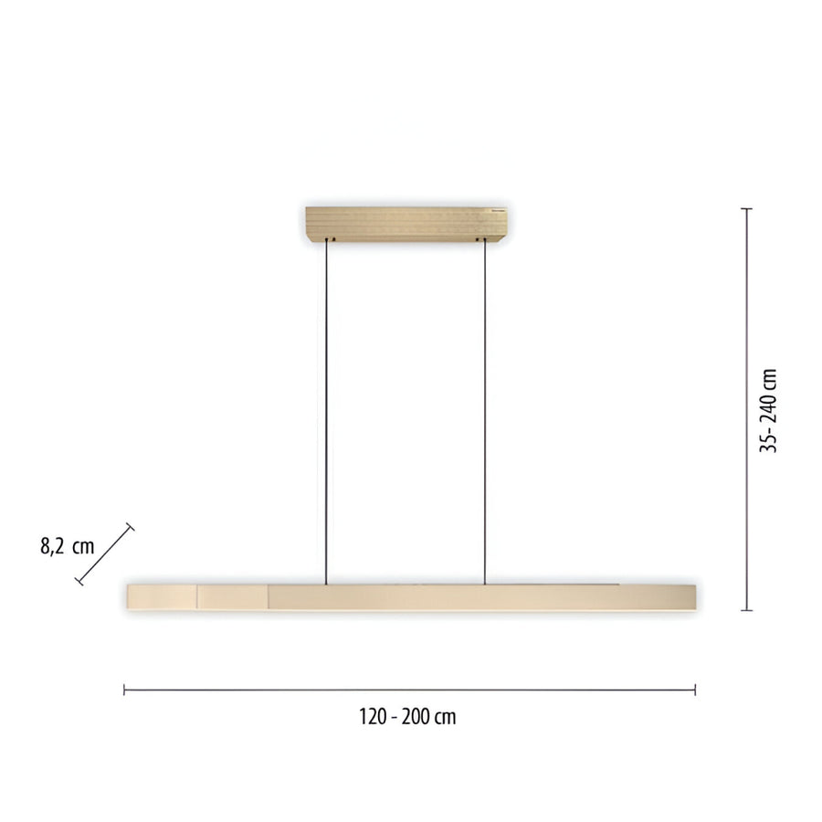  Moto-Rise Imperial Gold  Suspension Chandelier by Neuhaus Pure | Spacio